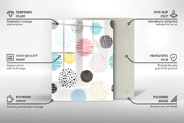 Kryt na sporák Maľované tvary