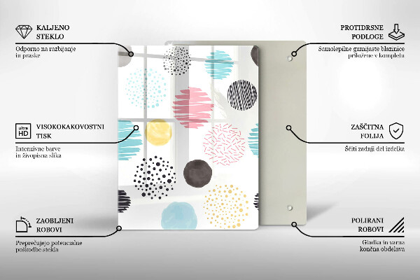 Kryt na sporák Maľované tvary