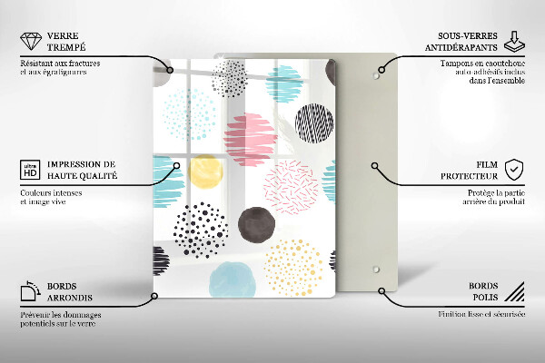 Kryt na sporák Maľované tvary