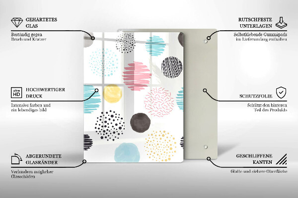 Kryt na sporák Maľované tvary