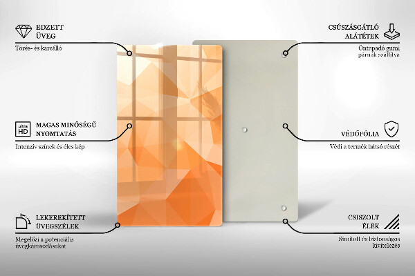 Kryt na sporák Geometrické pozadie