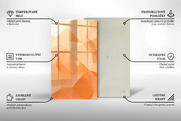 Kryt na sporák Geometrické pozadie