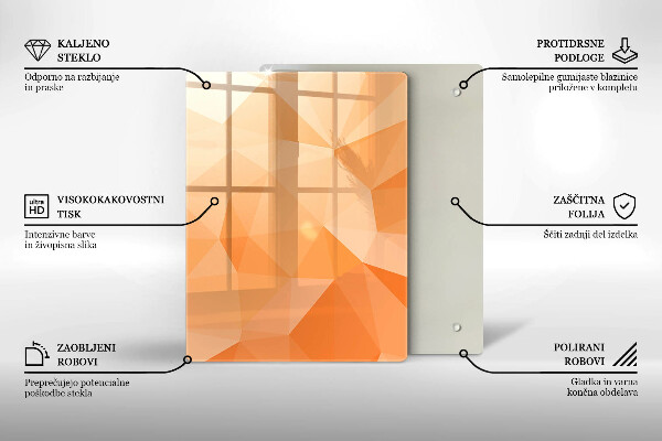 Kryt na sporák Geometrické pozadie