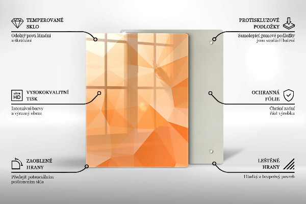 Kryt na sporák Geometrické pozadie