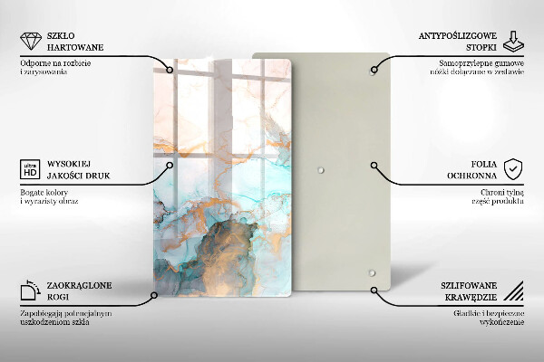 Kryt na sporák Mramorová abstrakcia