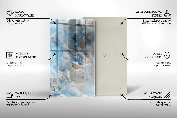 Kryt na sporák Textúra mramoru