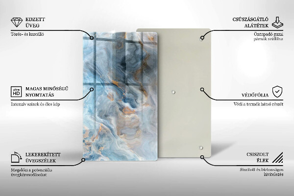 Kryt na sporák Textúra mramoru