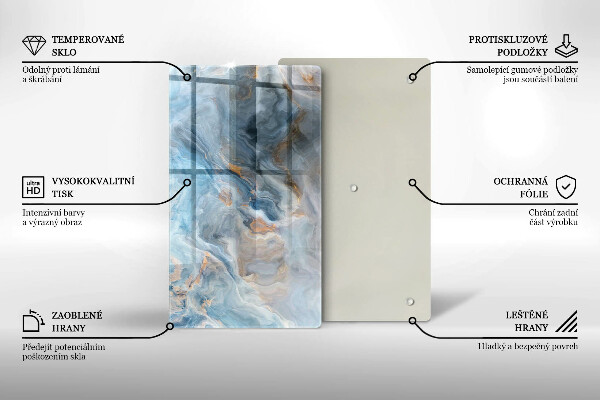 Kryt na sporák Textúra mramoru