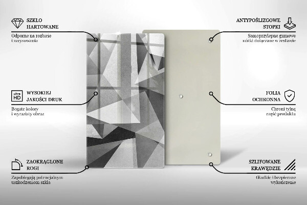 Kryt na sporák Konkrétna ostrá abstrakcia