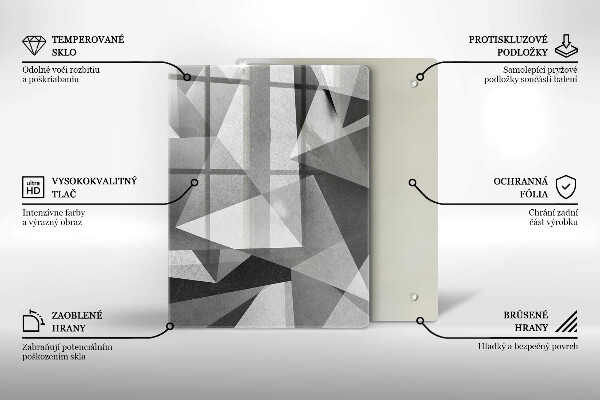 Kryt na sporák Konkrétna ostrá abstrakcia