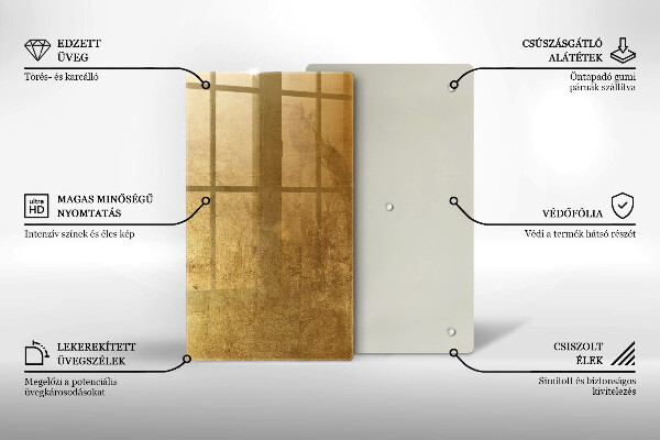 Kryt na sporák Zlatá textúra pozadia