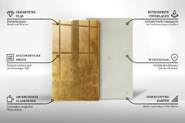 Kryt na sporák Zlatá textúra pozadia