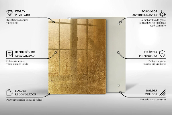 Kryt na sporák Zlatá textúra pozadia