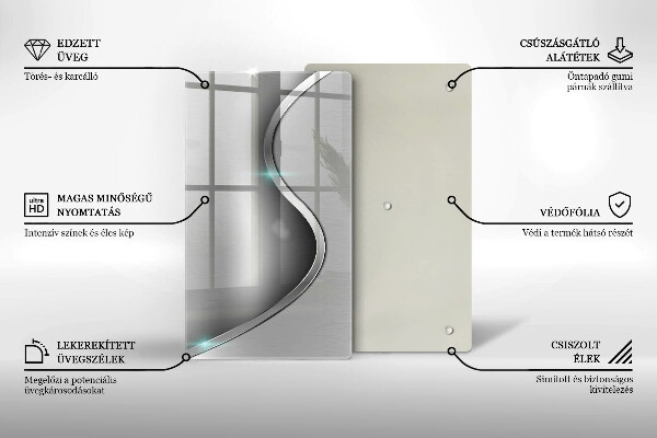 Kryt na sporák Abstraktný strieborný kov