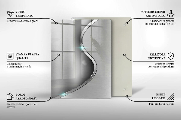 Kryt na sporák Abstraktný strieborný kov