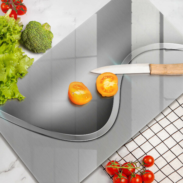 Kryt na sporák Abstraktný strieborný kov