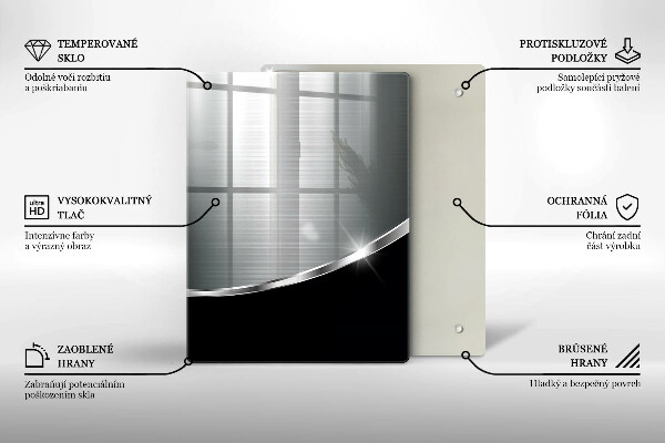 Kryt na sporák Abstrakcia s kovom