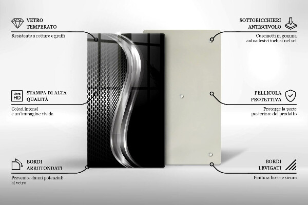 Kryt na indukčnú dosku Kovová konštrukcia