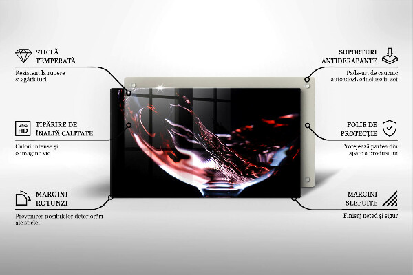 Kryt na plynový sporák Pohárik červeného vína