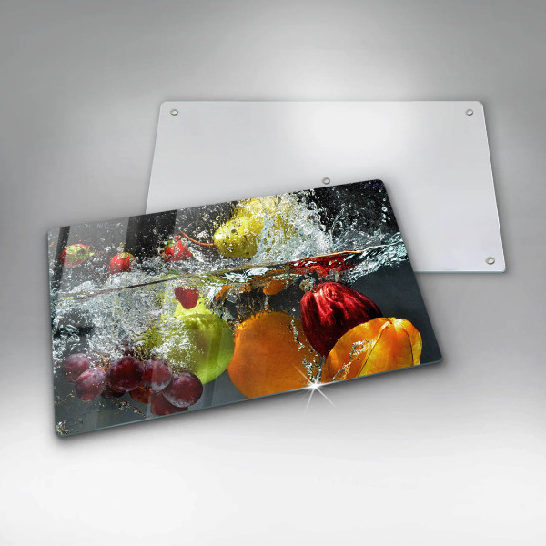 Krycia doska na sklokeramickú varnú dosku Šťavnaté ovocie vo vode
