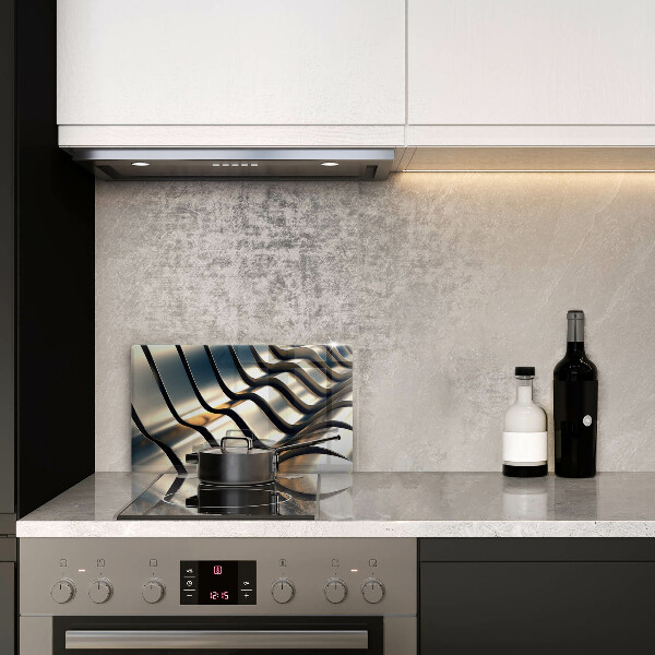 Krycia doska na sklokeramickú varnú dosku 3D kovové tvary