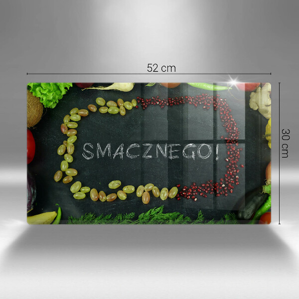 Krycia doska na sklokeramickú varnú dosku Smacznego!