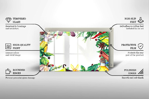 Kryt na plynový sporák Maľované jedlo