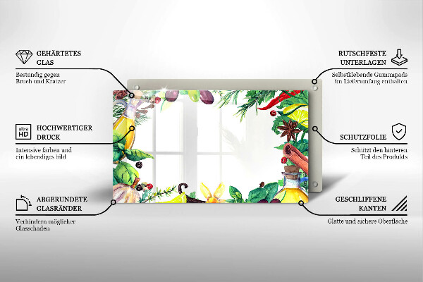 Kryt na plynový sporák Maľované jedlo