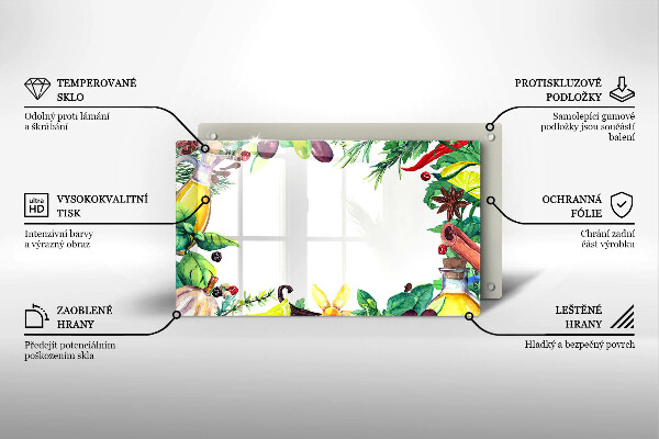 Kryt na plynový sporák Maľované jedlo