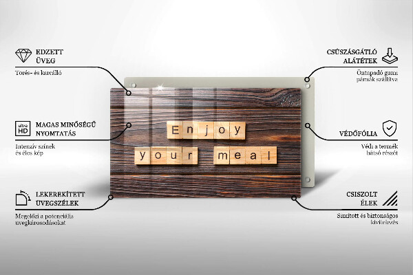 Kryt na plynový sporák Enjoy your meal