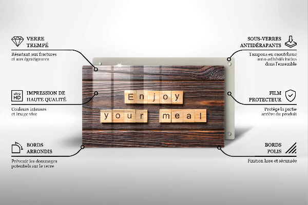 Kryt na plynový sporák Enjoy your meal