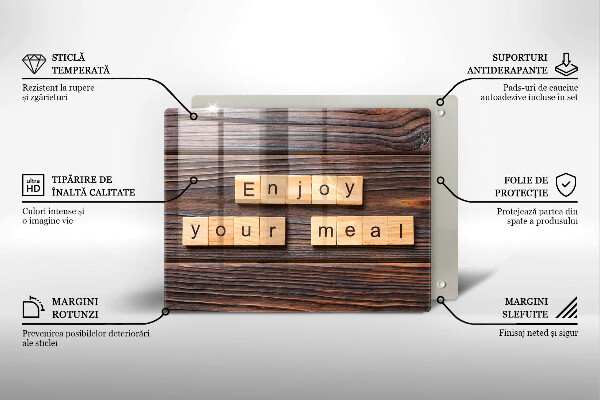 Kryt na plynový sporák Enjoy your meal