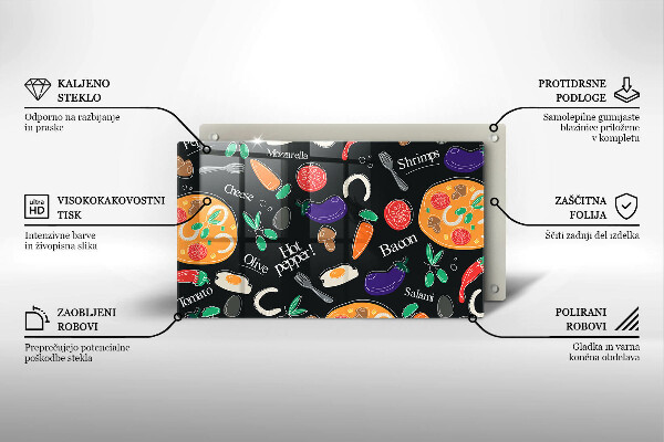 Kryt na plynový sporák Jedlo ilustrácie