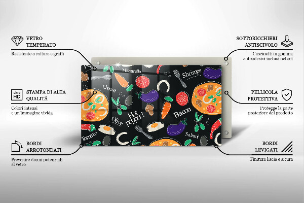 Kryt na plynový sporák Jedlo ilustrácie