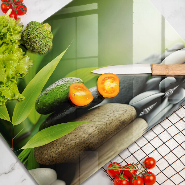 Kryt na plynový sporák Zen bambusové kamene