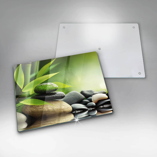 Kryt na plynový sporák Zen bambusové kamene