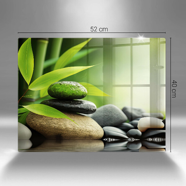 Kryt na plynový sporák Zen bambusové kamene