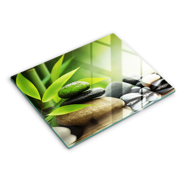 Kryt na plynový sporák Zen bambusové kamene