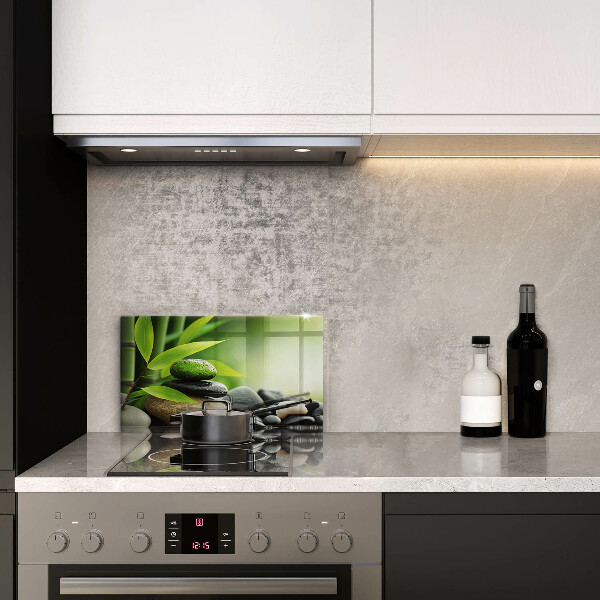 Kryt na plynový sporák Zen bambusové kamene