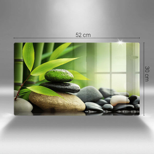 Kryt na plynový sporák Zen bambusové kamene