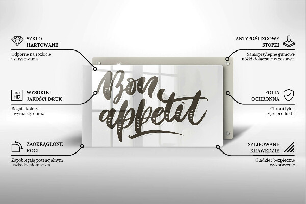 Kryt na plynový sporák Bon Appetit nápis