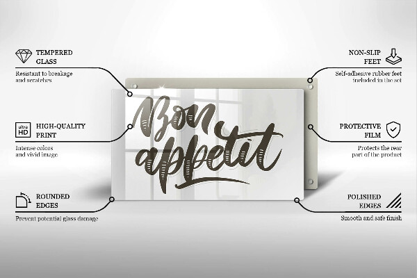 Kryt na plynový sporák Bon Appetit nápis