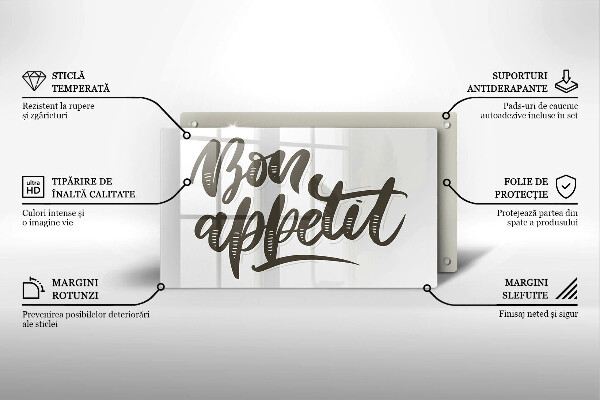 Kryt na plynový sporák Bon Appetit nápis