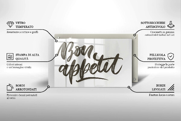 Kryt na plynový sporák Bon Appetit nápis