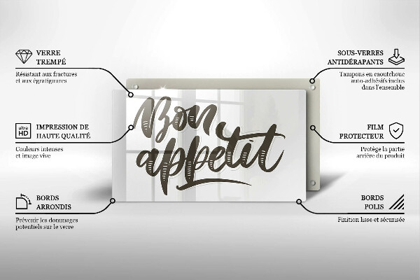 Kryt na plynový sporák Bon Appetit nápis