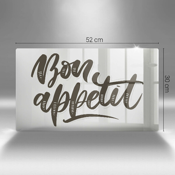 Kryt na plynový sporák Bon Appetit nápis