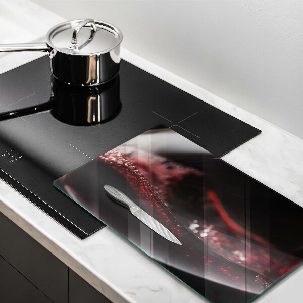 Kryt na plynový sporák Červené víno v pohári