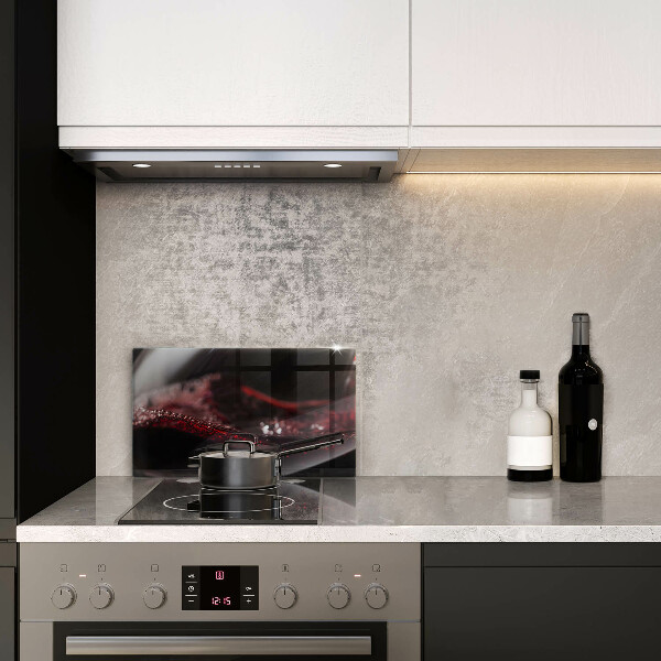 Kryt na plynový sporák Červené víno v pohári