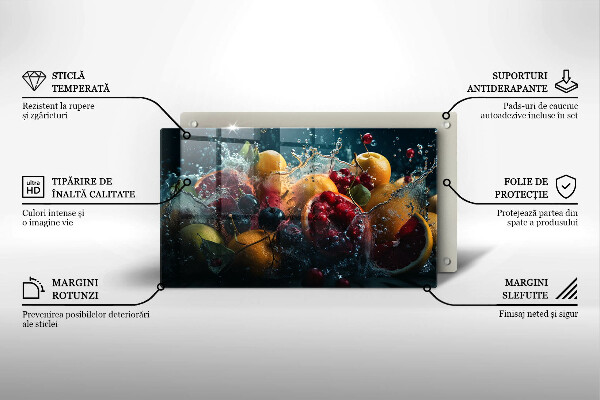 Kryt na plynový sporák Ovocie vo vode