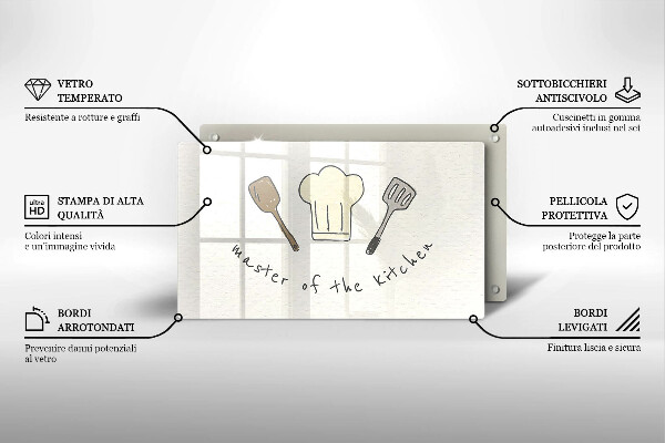 Kryt na plynový sporák Master of the Kitchen